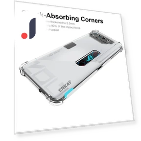Clear Phone Case with Anti-slip Strip — Basic Cases, ENKAY HAT PRINCE
