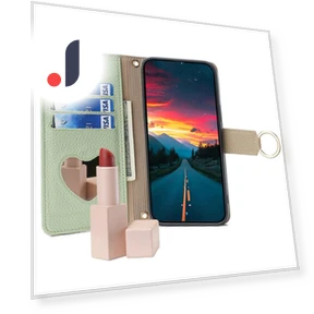 Crossbody Case Zipper Pocket Phone Cover with Makeup Mirror — Phone Accessories, Smartwatch 2025