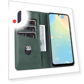 Foldable Stand Textured Leather Phone Case — Flip Cases, Smartwatch 2025