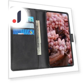 Foldable Stand Textured PU Leather Wallet Case — Flip Cases, Smartwatch 2025