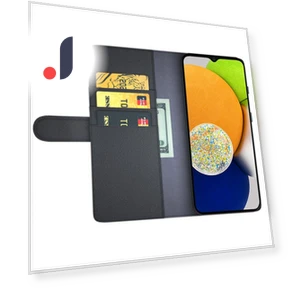 Genuine Split Leather Phone Cover with Wallet Stand — Phone Accessories, Smartwatch 2025