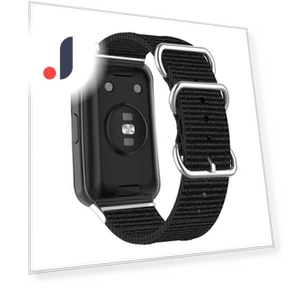 Nylon Quick Release Watch Band with Stainless Steel Rings Buckle — Fitness Bands, Smartwatch 2025