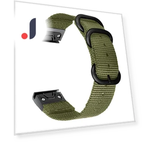 Nylon Smart Watch Strap with Stainless Steel Three Loops — Fitness Bands, Smartwatch 2025