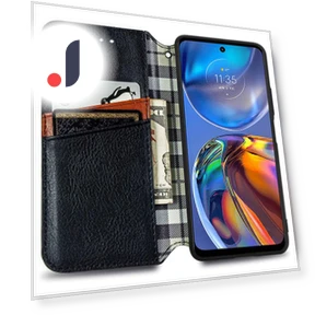 PU Leather Case Rhombus Imprint Wallet Stand Phone Cover — Phone Accessories, Smartwatch 2025