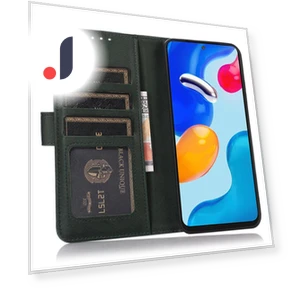 PU Leather Flip Phone Cover with Wallet Card Slot — Flip Cases, Smartwatch 2025