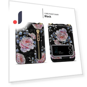 PU Leather Kickstand Phone Case with Card Holder — Flip Cases, POLA