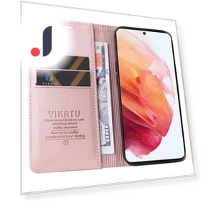 PU Leather Magnetic Auto-absorbed Phone Cover Wallet Stand Folio Flip Case — Flip Cases, Smartwatch 2025