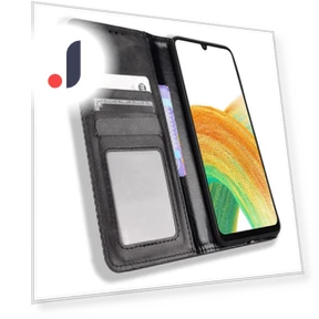 Retro PU Leather Wallet Phone Cover with Mosaic Imprint — Phone Accessories, Smartwatch 2025