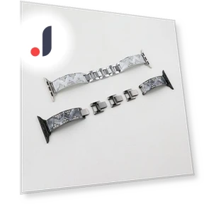 Rhinestone Leaves Metal Strap — Bands, Smartwatch 2025