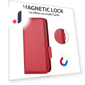 Stylish Litchi Texture Full Protection Wallet Leather Case with Stand — Phone Accessories, Smartwatch 2025