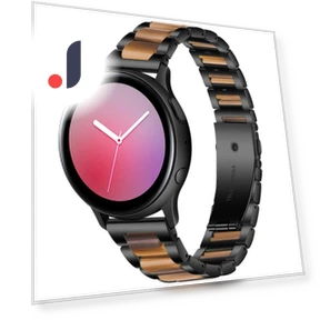 Three Beads Stainless Steel+Resin Strap — Bands, Smartwatch 2025