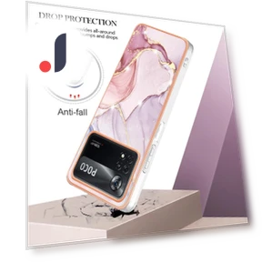 TPU Case with IMD Marble Pattern Electroplated Back Cover — Screen Protectors, Smartwatch 2025