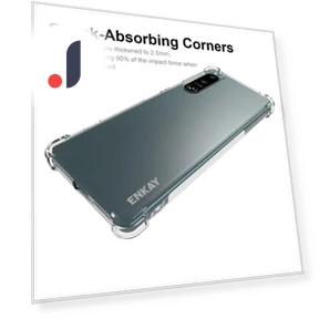 Transparent Phone Cover with Air Buffer Anti-slip Strip Edge — Screen Protectors, Smartwatch 2025