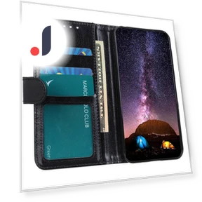 Wallet Stand Magnetic Clasp PU Leather Flip Phone Case — Flip Cases, Smartwatch 2025