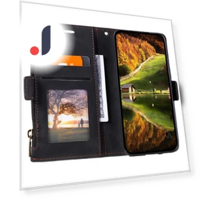 Zipper Pocket Stand PU Leather Case — Basic Cases, Smartwatch 2025