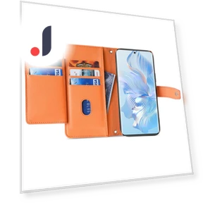 Zipper Pocket Wallet Anti-Drop Leather Phone Cover with 2 Straps — Basic Cases, Smartwatch 2025