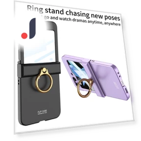 All-inclusive Hinge Phone Shell with Ring Holder — Screen Protectors, Smartwatch 2025
