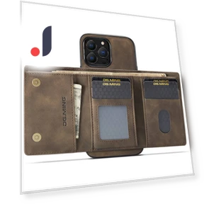 Anti-fall Anti-wear Detachable Magnetic 2-in-1 Wallet Phone Case — Battery Charger Cases, Smartwatch 2025
