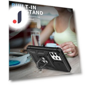 Built-in Kickstand Sliding Camera Cover Phone Case — Screen Protectors, Smartwatch 2025