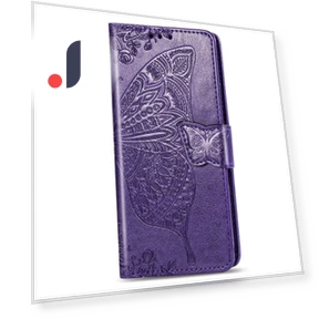 Butterfly Flower Pattern Imprinted Magnetic Flip Cover with Hand Strap — Flip Cases, Smartwatch 2025