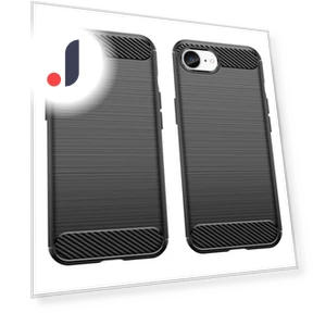 Carbon Fiber Texture Flexible TPU Brushed Phone Cover — Basic Cases, Smartwatch 2025