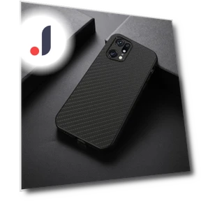 Carbon Fiber Texture PU Leather Coated Hard PC+Soft TPU Anti-scratch Phone Case — Basic Cases, Smartwatch 2025