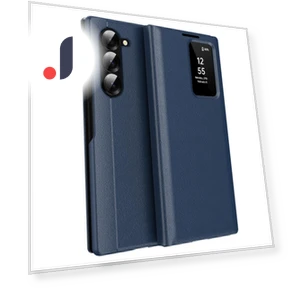 Case with Card Holder Smart View Window — Phone Accessories, Samrtwatch Bands Straps