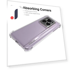 Clear Case Thickened Corners Soft TPU Phone Cover — Basic Cases, Smartwatch 2025