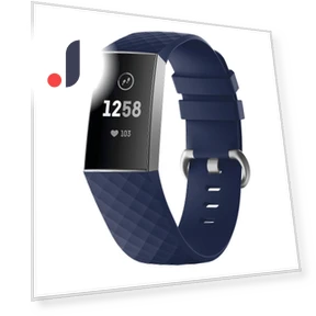 Diamond Grain Silicone Smart Watch Band — Fitness Bands, Smartwatch 2025