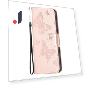 Drop-Proof Protection Multiple Butterfly Imprinted PU Leather Flip Folio Cover Wallet Stand Case — Phone Accessories, Smartwatch 2025