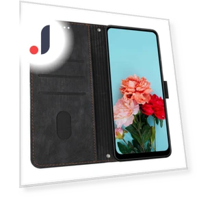Imprinted Lines Stand Phone Cover Wallet Case — Phone Accessories, Smartwatch 2025