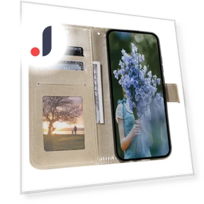 Imprinted Mandala Flower PU Leather Case Stand Wallet — Phone Accessories, Smartwatch 2025