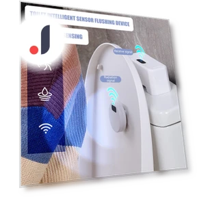 Intelligent Touchless Toilet Flusher — Hand Dryers, Pale Blue