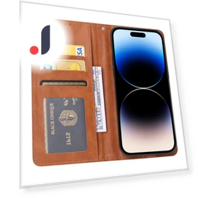 Leather Stand Wallet Cover Magnetic Closing Anti-drop Phone Case — Flip Cases, Smartwatch 2025