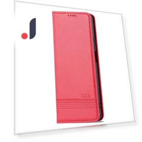 Magnetic Auto-absorbed Textured PU Leather Wallet Stand Protective Phone Case Cover — Flip Cases, Smartwatch 2025