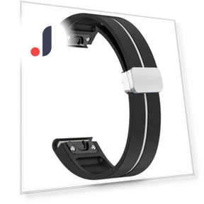 Magnetic Silver Buckle Watch Strap — Smartwatch Straps, Smartwatch 2025