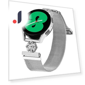 Milanese Band Flower Stainless Steel Magnetic Mesh Watch Strap — Bands, Smartwatch 2025