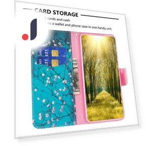 PU Leather Pattern Printing Cover Flip Wallet Stand Phone Case — Flip Cases, Smartwatch 2025