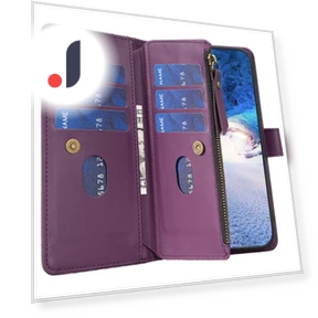 PU Leather Stand Phone Case with Zipper Pocket — Basic Cases, Smartwatch 2025