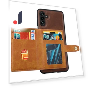 PU Leather+TPU Kickstand Cover with Card Slots — Phone Accessories, Smartwatch 2025