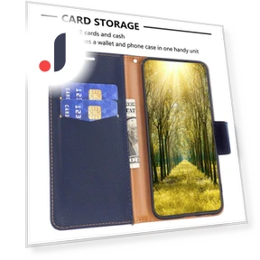 PU Leather Wallet Cover with Strap — Phone Accessories, Smartwatch 2025