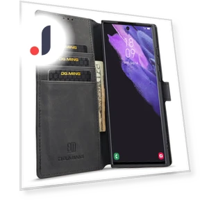 Retro PU Leather Anti-drop Cover Flip Stand Wallet Phone Case — Phone Accessories, DG.MING