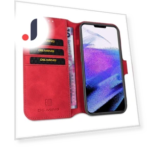 Retro Style Magnetic Closure Shockproof PU Leather Wallet Phone Case with Stand — Bumpers, Smartwatch 2025