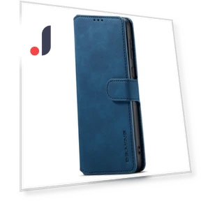 Retro Style Magnetic Closure Shockproof PU Leather Wallet Phone Case with Stand — Phone Accessories, DG.MING