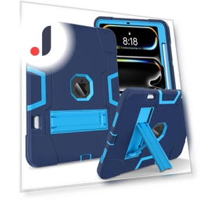 Robot Style Silicone+PC Tablet Cover with Kickstand — Cases, Smartwatch 2025