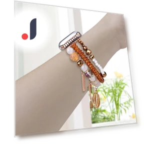 Shell Beads Bands Three Rows — Smartwatch Straps, Smartwatch 2025