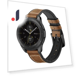 Silicone Cowhide Leather Watch Band — Bands, Smartwatch 2025