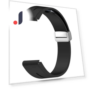 Silicone Strap with Magnetic Silver Buckle — Fitness Bands, Smartwatch 2025