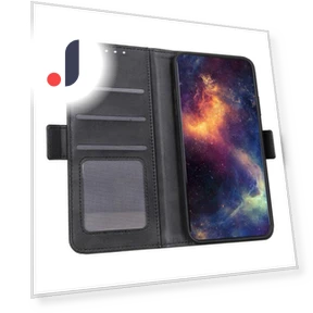 Textured Flip Folio Wallet Case with Dual Magnetic Clasps — Flip Cases, Smartwatch 2025