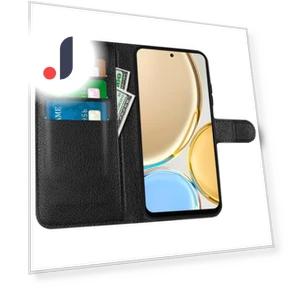 Textured Litchi Phone Case with Foldable Stand — Phone Accessories, Smartwatch 2025